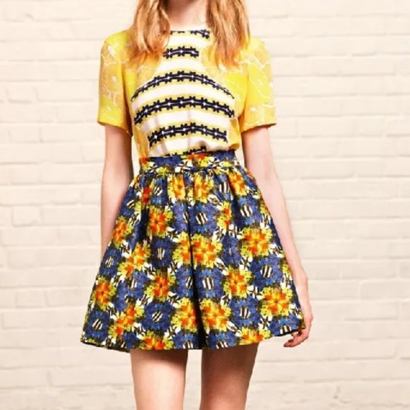 Mother of Pearl × Mat Collishaw Silk–Cotton Skirt Size 4 - Picture 1 of 6